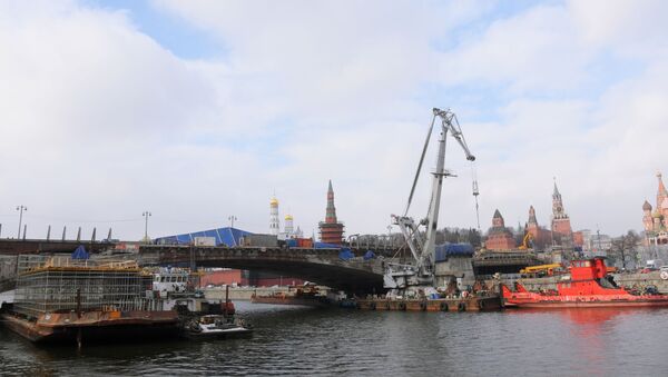 Ремонтные работы на Москворецком мосту - Sputnik Молдова