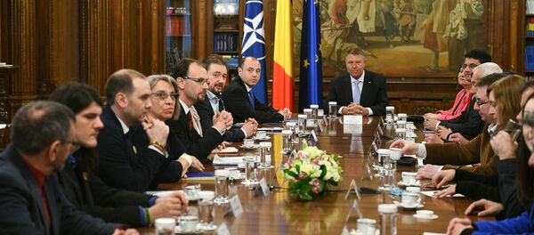 Klaus Iohannis, consultări cu societatea civilă Klaus Iohannis, consultări cu societatea civilă - Sputnik Moldova-România