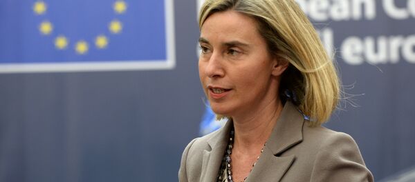 EU's High representative for foreign affairs and security policy Federica Mogherini arrives for an European Union leaders summit on October 20, 2016 at the European Council, in Brussels. - Sputnik Moldova