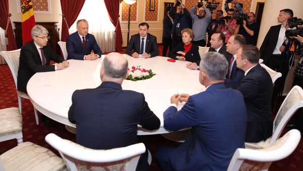Лидеры демократов и социалистов на консультациях с президентом Молдовы - Sputnik Молдова