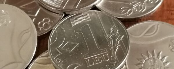 Молдавские леи - монеты, иллюстративное фото. Молдавские леи - монеты, иллюстративное фото. - Sputnik Молдова