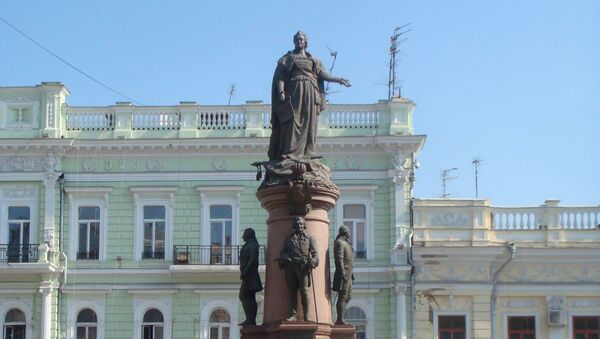 Памятник основателям Одессы, архивное фото.  - Sputnik Молдова
