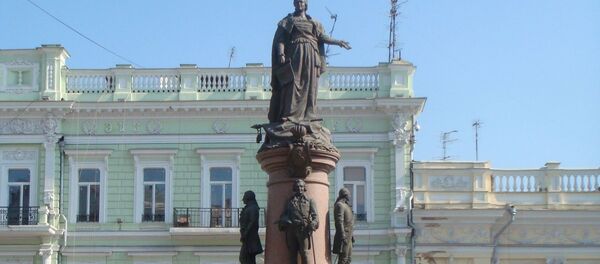 Памятник основателям Одессы, архивное фото.  - Sputnik Молдова