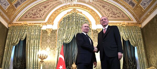 Президент РФ В. Путин встретился с президентом Турции Р. Т. Эрдоганом Президент РФ В. Путин встретился с президентом Турции Р. Т. Эрдоганом - Sputnik Moldova-România