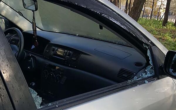 Хулиганы разбили несколько автомобилей, в том числе, машину молдавской певицы Кристины Скарлат - Sputnik Молдова