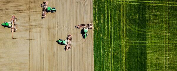 Посев подсолнечника в поселке Двубратском - Sputnik Молдова