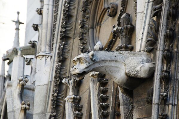 Горгулья на северном фасаде собора Парижской Богоматери - Sputnik Молдова