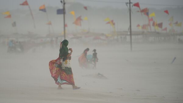 Furtună de praf în India. Imagine de arhivă - Sputnik Moldova-România