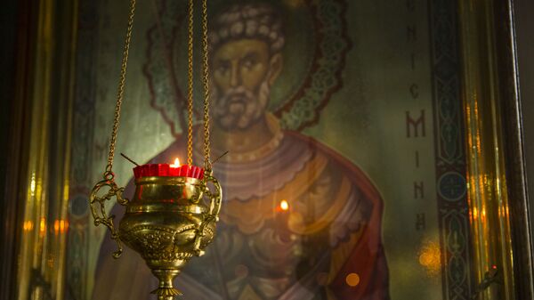 В церкви, архивное фото.  - Sputnik Молдова