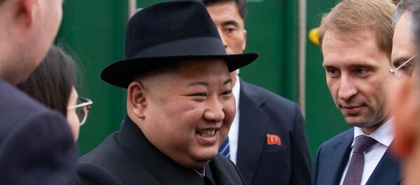 Лидер КНДР Ким Чен Ын прибыл в Россию Лидер КНДР Ким Чен Ын прибыл в Россию - Sputnik Moldova-România