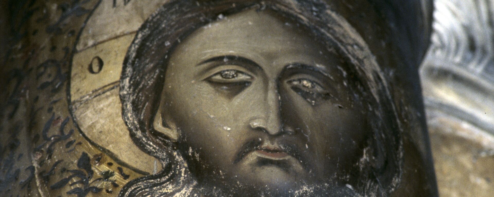 Fața lui Iisus Hristos pe o frescă bisericească - Sputnik Moldova, 1920, 18.04.2022
