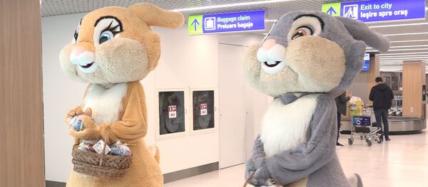 Праздник в кишиневском аэропорту   как встречали маленьких пассажиров - Sputnik Молдова