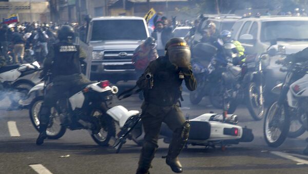 Proteste la Caracas, Venezuela - Sputnik Moldova-România