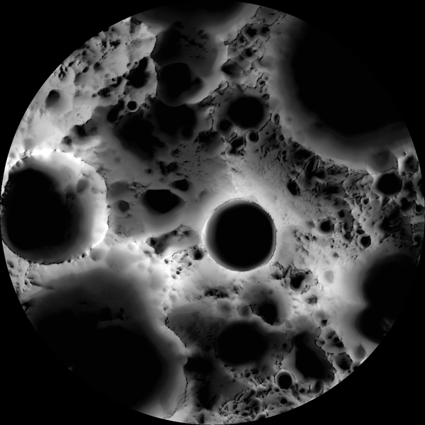 Карта освещения Южного полюса Луны, созданная по изображениям камеры с борта Лунного разведывательного орбитера NASA - Sputnik Молдова