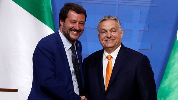 Matteo Salvini și Viktor Orban - Sputnik Moldova-România