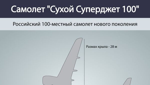 Cамолет Сухой Суперджет 100 - Sputnik Молдова