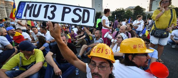 Proteste la București, 11 August 2018 - Sputnik Moldova-România