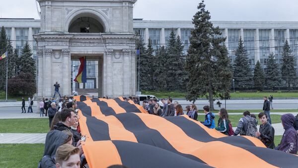 Акция Георгиевская лента в Кишиневе 2019 - Sputnik Молдова