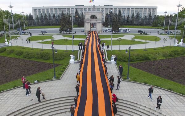 Acțiunea Panglica „Sf. Gheorghe” la Chișinău, 2019 Acțiunea Panglica „Sf. Gheorghe” la Chișinău, 2019 - Sputnik Moldova