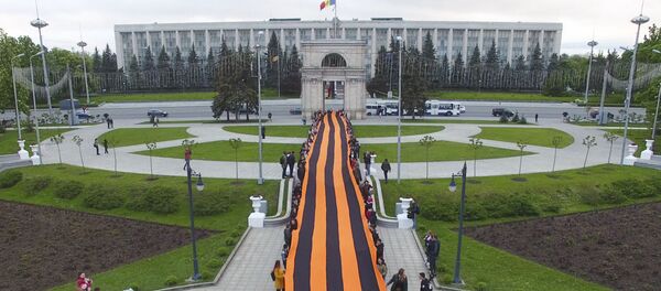 Акция Георгиевская лента в Кишиневе 2019 - Sputnik Молдова