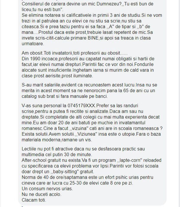 Profesor, mesaj cutremurător către Andronescu: ”Clacăm toți” Profesor, mesaj cutremurător către Andronescu: ”Clacăm toți” - Sputnik Moldova-România