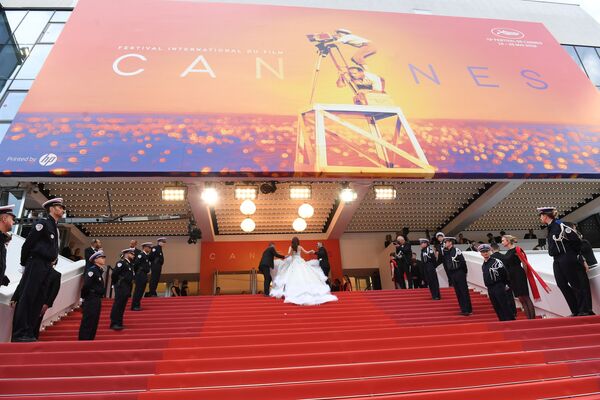 Американская актриса Джессика Чон на красной дорожке церемонии открытия 72-го Каннского международного кинофестиваля - Sputnik Молдова