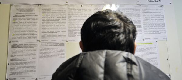 Panoul de informare la secția privind problemele cetățeniei Federației Ruse - Sputnik Moldova