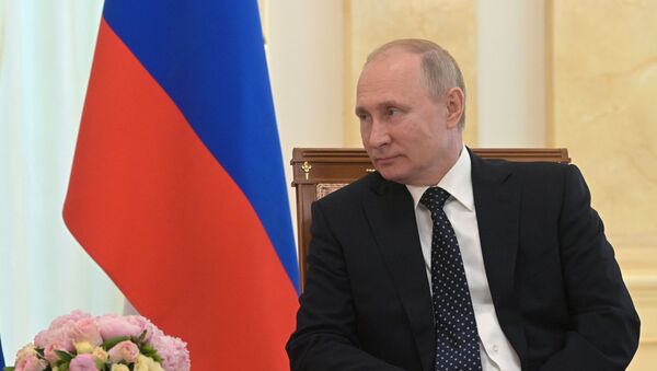 Встреча президента РФ В. Путина с президентом Австрии А. ван дер Белленом - Sputnik Moldova-România