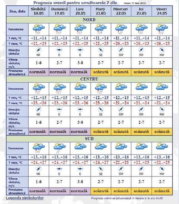 Vremea se schimbă radical: Prognoza meteo pentru weekend Vremea se schimbă radical: Prognoza meteo pentru weekend - Sputnik Moldova