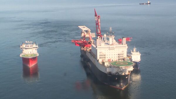 Укладка труб Северного потока - 2 в Балтийском море - Sputnik Молдова
