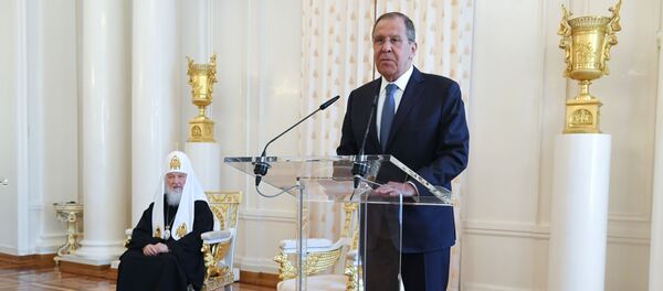 Прием по случаю православной Пасхи в МИД РФ - Sputnik Moldova