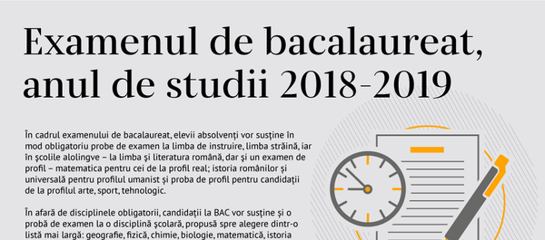 Examenul de bacalaureat, anul de studii 2018-2019 - Sputnik Moldova