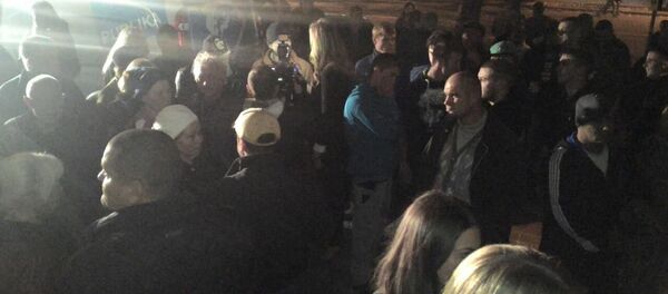 Ночной пикет Нашей партии. Архивное фото. Ночной пикет Нашей партии. Архивное фото. - Sputnik Молдова