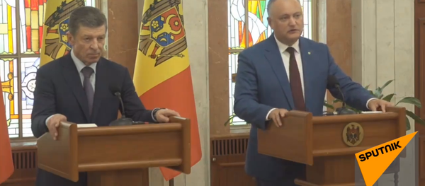 Пресс-конференция Игоря Додона и Дмитрия Козака - Sputnik Moldova