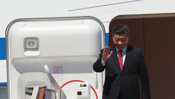 Прилет председателя КНР Си Цзиньпина в Москву  - Sputnik Moldova-România