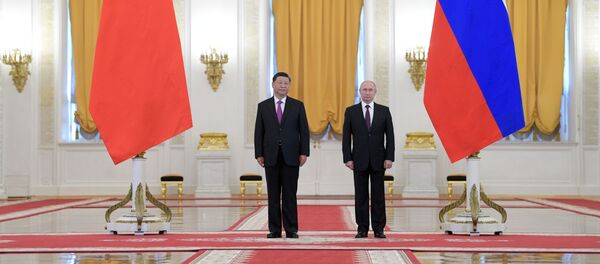 Президент РФ Владимир Путин и председатель Китайской Народной Республики Си Цзиньпин - Sputnik Молдова