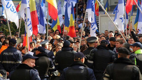 Протест в поддержку Усатого - Sputnik Молдова
