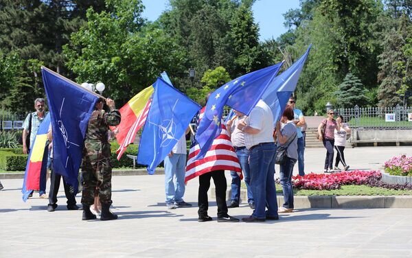 Protest la Guvernul Republicii Moldova, 09 iunie 2019 - Sputnik Moldova