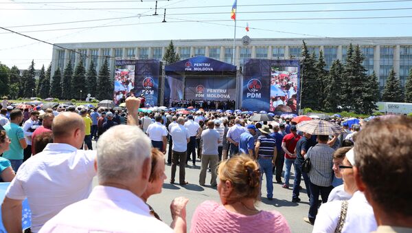 Protest la Guvernul Republicii Moldova, 09 iunie 2019 - Sputnik Moldova-România