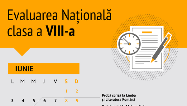 Evaluarea Națională clasa a VIII-a - Sputnik Moldova-România