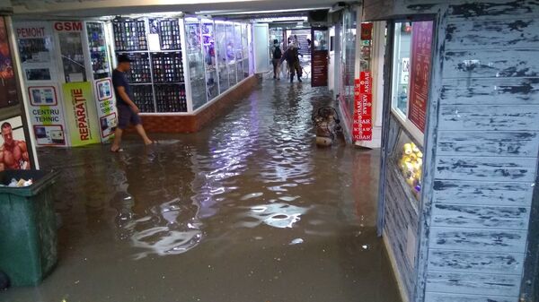 Последствия ливня в Кишиневе: затопленные улицы и поломанные деревья - Sputnik Молдова