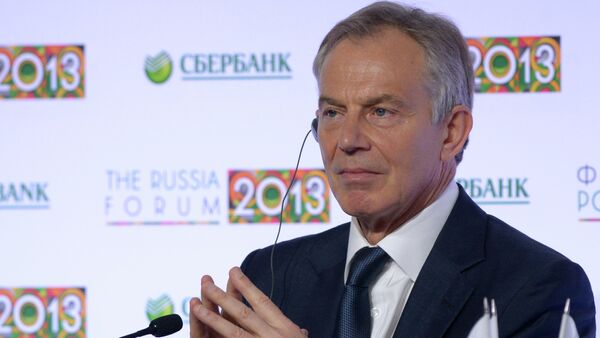 Бывший премьер-министр Великобритании Тони Блэр на ежегодном Форуме Россия 2013 - Sputnik Moldova