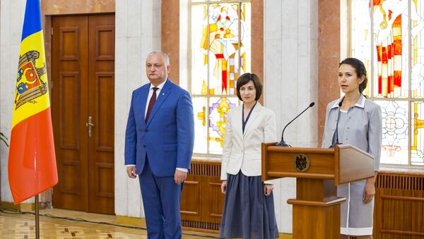 Noul ministru al Justiției, Olesea Stamate, depune jurământul - Sputnik Moldova