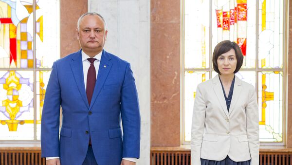 Игорь Додон и Майя Санду - Sputnik Moldova-România