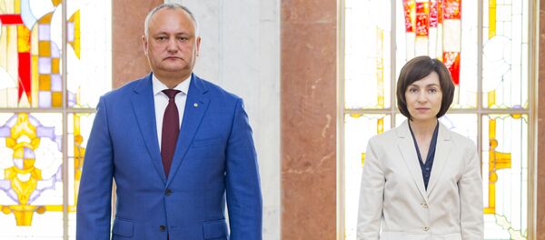 Игорь Додон и Майя Санду - Sputnik Moldova