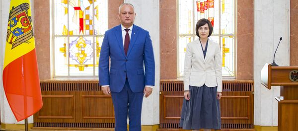 Игорь Додон и Майя Санду - Sputnik Moldova