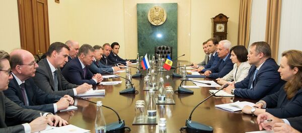 Întrevedere dintre vicepremierul rus Dmitri Kozak și premierul Maia Sandu - Sputnik Moldova-România