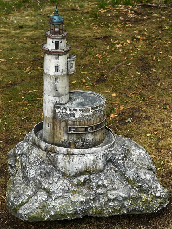 Макет Маяк на мысе Анива острова Сахалин на выставке Россия в миниатюре в парке Царицыно - Sputnik Moldova-România