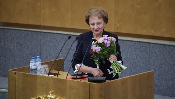 Președintele Parlamentului, Zinaida Greceanîi, în Duma de Stat a Rusiei - Sputnik Moldova