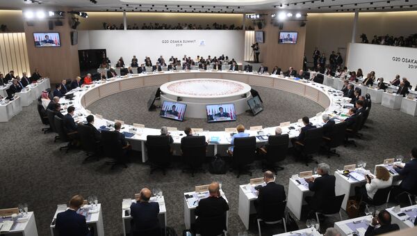 Заседании глав делегаций государств – участников Группы двадцати, приглашенных государств и международных организаций в формате рабочего обеда в Осаке - Sputnik Moldova-România